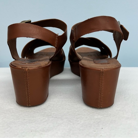 Korks by Kork-Ease Brenda leather sandals saddle color in box - Picture 8 of 14